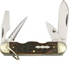 Rough Ryder Camp Knife, Amber Jigged Bone