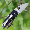 Spyderco C230MBGS Lil' Native, 2.5" CPM S30V Serrated Blade, Black G-10 Handle