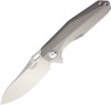 Rike Knife 1504A Framelock, 3.75" S35VN Plain Blade, Titanium Handle