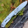ESEE Avispa BRK1302CF D2 Stonewash Drop Point Blade Open Detail View