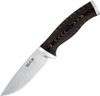 Buck 853BRS Small Selkirk, 4" 420HC Plain Blade, Black/Brown Micarta Handle