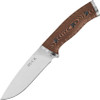 Buck 863BRS Selkirk, 4.6" 420HC Plain Blade, Black/Brown Micarta Handle