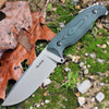 Ruike Jager F118G, 4.5" 14C28N Plain Blade, Black/Green G-10 Handle