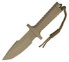 RPW X46 5" Tan Tanto, Combo Edge, w/ Khaki Sheath