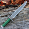 Rambo 9292 First Blood Standard Edition, 9" Stainless Plain Blade, Green Nylon Cord-wrapped Handle