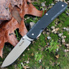 Ruike Trekker LD11B, 3.35" 12C27 Plain Blade, Black G-10 Handle