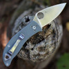 CTS BD1 plain edge drop point blade close up