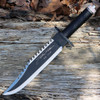 Rambo 9295 First Blood Part II Signature Edition, 10" 420 Plain Blade, Black Nylon Cord-wrapped Handle