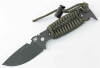 DPx H.E.S.T II Assault Fixed Blade, Niolox Steel, Olive Drab Paracord Wrap Handle, Black G-10 Scales Included