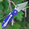 Spyderco Para-Military 3 G-10 Dark Blue C223GPDBL, CPM S110V