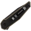 Kershaw Fraxion 1160TANBW Tan showing the carbon fiber overlay and G-10 handle.