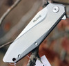 Ruike Beta Plus P135SF, 3.5" 14C28N Plain Blade, Stainless Handle