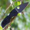Spyderco C230GPBBK Lil' Native, 2.5" CPM S30V Plain Black Blade, Black G-10 Handle