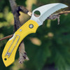 H-1 steel serrated hawkbill blade close up