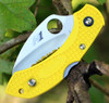 Spyderco marine yellow FRN handle rust proof knife
