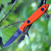 ESEE-Camp Lore CR2.5 Fixed Blade Knife (ESEE-CR2.5-OR)- 2.50" Tumbled Black 1095 Drop Point Blade, Orange G-10 Handle