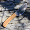 Damascus 1080OW Skinner, 3" Damascus Plain Blade, Olive Wood Handle