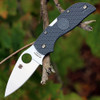 Spyderco Chaparral Lightweight C152PGY, 2.8 in CTS XHP Plain Blade, Gray FRN Handle