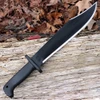 Cold Steel Black Bear Bowie CS-97SMBWZ Black Powder Coated Clip Point Blade Detail View