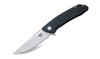 Bestech BTKG09A2 Spike, 3.50" Sandvick 12C27 Stonewash Plain Blade, Black GRN Handle