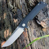 Bestech Paladin BG13A-2, 3.54" D2 Steel Black/Satin Plain Blade, Black G-10 Handle
