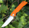 Bestech Paladin BG13C-2, 3.54" D2 Steel Black/Satin Plain Blade, Orange G-10 Handle