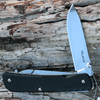 Ruike LD51-B Trekker, 3.35" 12C27 Plain Blade, Black G-10 Handle
