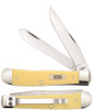 Case 30114 Trapper w/Clip, Yellow Synthetic Handle CS (3254C CS)