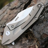 Bestech T1711A Goblin, 2" CPM-S35VN Plain Blade, Titanium Handle w/Carbon Fiber Inlay