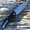 Real Steel 7521 T101 Thor, 3.75" 14C28N Plain Blade, Black G-10 Handle