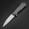 Artisan Littoral ATZ1703PCF, 3.54 in. S35VN Plain Blade, Carbon Fiber Handle