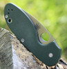 Spyderco C216GPGR folded with pocket clip