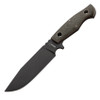 Boker Plus Rold SK-5 (02BO293) 6.18" SK-5 Black Drop Point Plain Blade, Green Canvas Micarta Handle, Black Nylon Belt Sheath