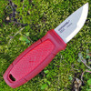 Mora Eldris Kit, 4.3" 12C27 Plain Blade, Red Polymer Handle