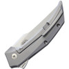 Reate Knives 015 Star Boy Framelock Bead Blast Titanium, 3.25 in RWL 34 Steel Plain Blade