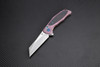 Artisan Falcon ATZ1809GRES, 3.62" S35VN Plain Blade, Rose Carbon Fiber/Titanium Handle
