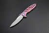 Artisan Dragonfly ATZ1801GREM, 3.94" M390 Plain Blade, Rose TC4 Titanium Handle