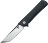 Bestech G06A2 Kendo, 3.75" D2 Plain Blade, Black G-10 Handle