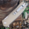 Bestech G01C Lion, 3.5" D2 Plain Blade, Beige G-10 Handle