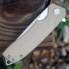 Bestech G01C Lion, 3.5" D2 Plain Blade, Beige G-10 Handle