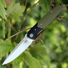 Bestech G03A Swordfish, 4" D2 Plain Blade, Black & Green G-10 Handle