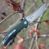 Bestech G05B1 Scimitar, 3.75" D2 Plain Blade, OD Green G-10 Handle