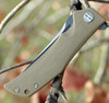 Bestech G05C2 Scimitar, 3.75" D2 Plain Blade, Beige G-10 Handle