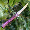 Artisan ATZ1805GRES S Waistline, 4" S35VN Plain Blade, Rose Titanium Handle