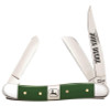 Case 15763 John Deere Medium Stockman, Smooth Green Synthetic Handle (4318 SS)
