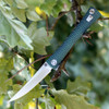 Artisan ATZ1805GGNS S Waistline, 4" S35VN Plain Blade, Green Titanium Handle