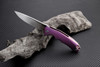 Artisan Tradition Framelock ATZ1702GRE, 3.94" S35VN Plain Blade, Purple Titanium Handle