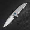 Artisan Predator ATZ1706GGY, 3.74" S35VN, Gray TC4 Titanium Handle