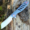 Artisan Tomahawk ATZ1815GBUS, 3.75" S35VN Plain Blade, Blue Titanium Handle