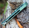 Artisan Tomahawk ATZ1815GGNS, 3.75" S35VN Plain Blade, Green Titanium Handle